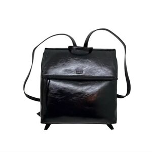 DKNY Black Jayeson Flap Backpack Purse‎ Bag Black